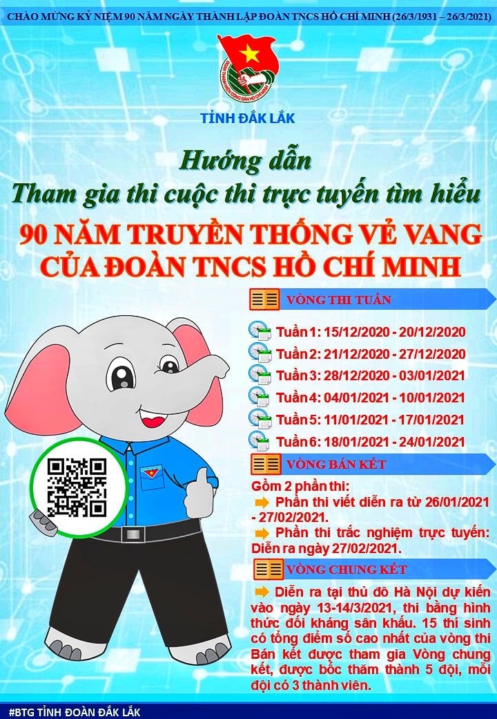 THAM GIA CUỘC THI TRỰC TUYẾN TÌM HIỂU "90 NĂM TRUYỀN THỐNG VẺ VANG CỦA ĐOÀN TNCS HỒ CHÍ MINH"